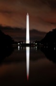 Washington Monument and the Reflecting Pool by night