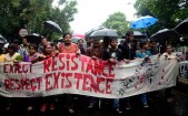 Student rally for Justice.