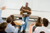 Teacher Asking Question To Class